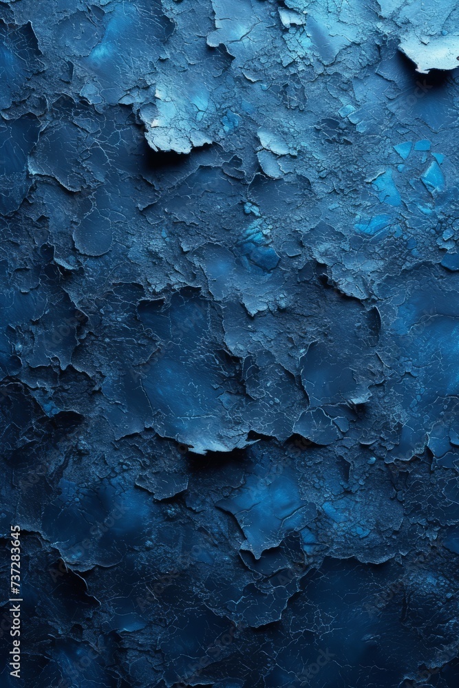 Blue cracked wall texture