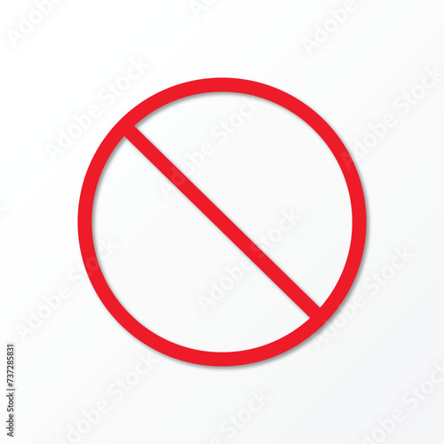 restricted and dangerous vector sign isolated. illustration of traffic road and stop, warning and attention symbols.