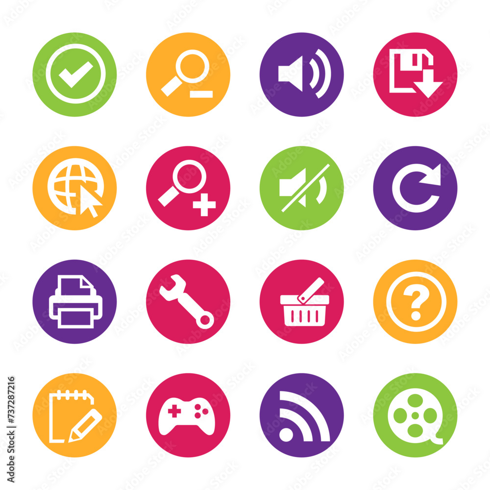 icons for web and mobile applications icons for web and mobile applications
