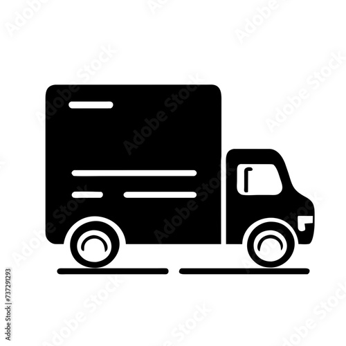 Delivery truck icons, vector stroke delivery truck icons, featuring sleek and minimalist designs, perfect for conveying the concept of transportation and delivery. 