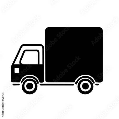 Delivery truck icons, vector stroke delivery truck icons, featuring sleek and minimalist designs, perfect for conveying the concept of transportation and delivery. 