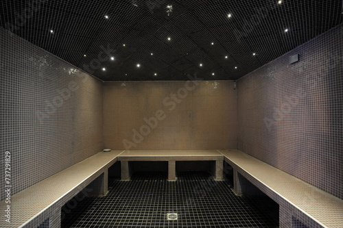 Tablou pe pânză turkish bath, steam room, interior of a steam bath