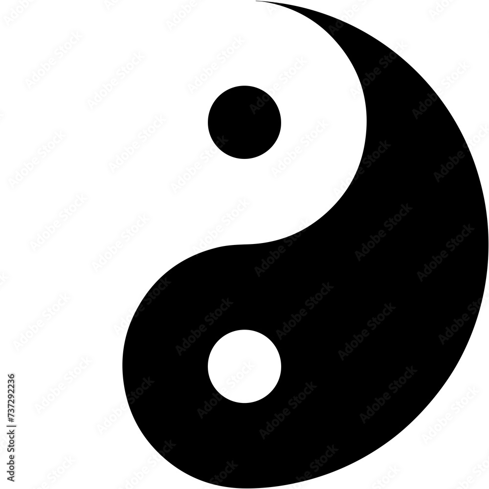 ying yang symbol - obrazy, fototapety, plakaty 