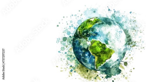 beautiful earth day planet earth. ecology concept  environmental care  nature  sustainability  trees