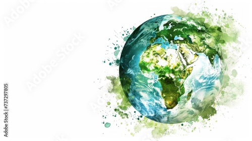beautiful earth day planet earth. ecology concept, environmental care, nature, sustainability, trees, care, health, earth day
