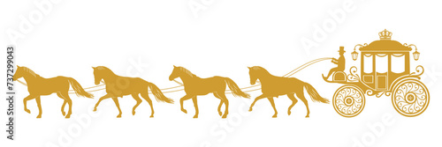 carriage and horses