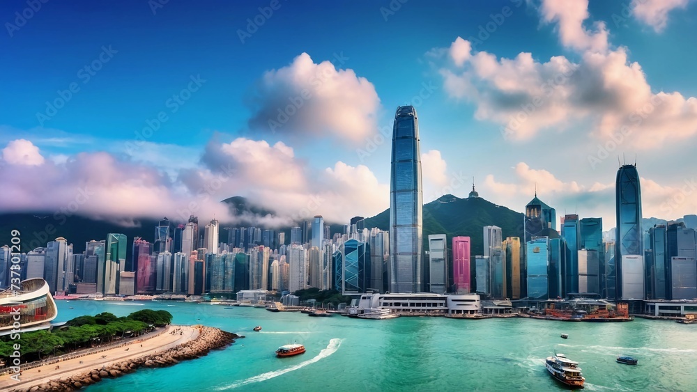 Obraz premium singapore skyline