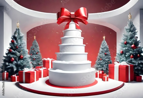 christmas tree with gifts