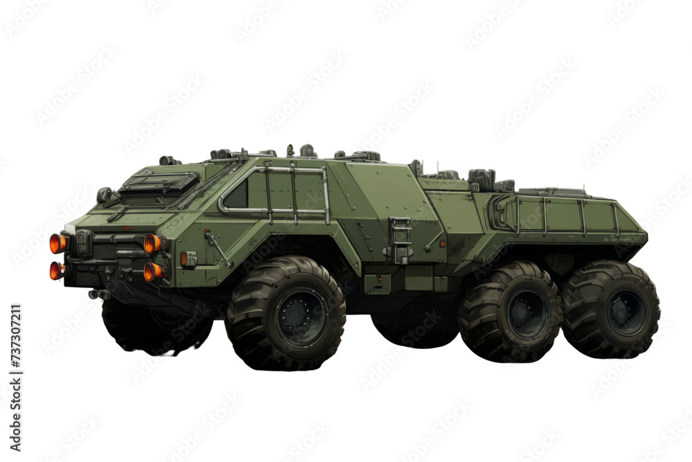 The Essence of Armored Vehicles Isolated On Transparent Background The Essence of Armored Vehicles Isolated On Transparent Background