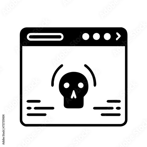 Hacker icon in vector format, depicting a cyber spy with a sleek and stealthy appearance, perfect for representing cybersecurity and digital espionage.