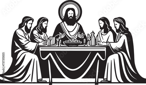 Christ Last Supper Illustration