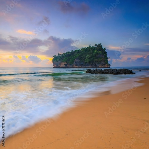 ngjungwok beach central java indonesia