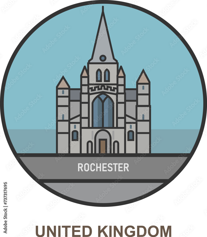Rochester. Cities and towns in United Kingdom