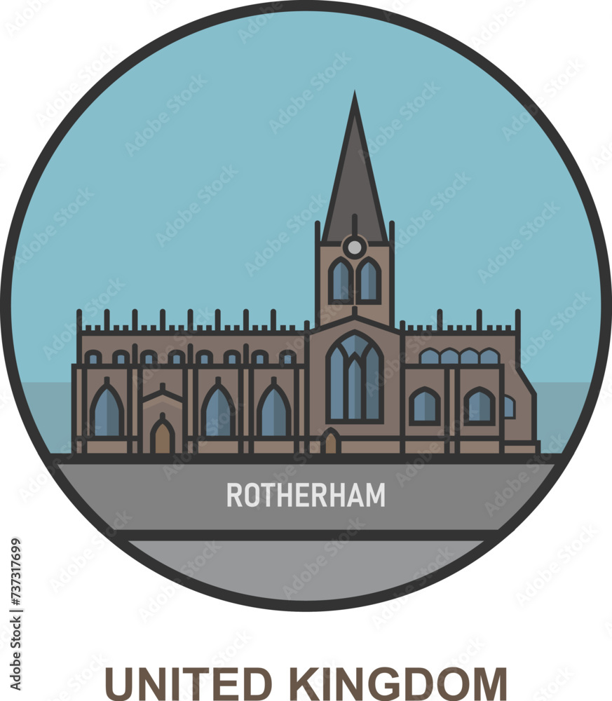 Rotherham. Cities and towns in United Kingdom