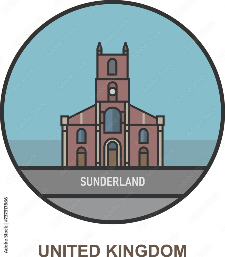 Sunderland. Cities and towns in United Kingdom