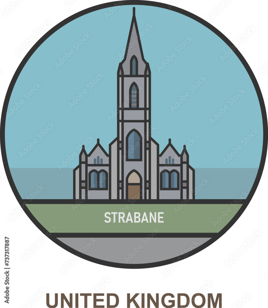 Strabane. Cities and towns in United Kingdom