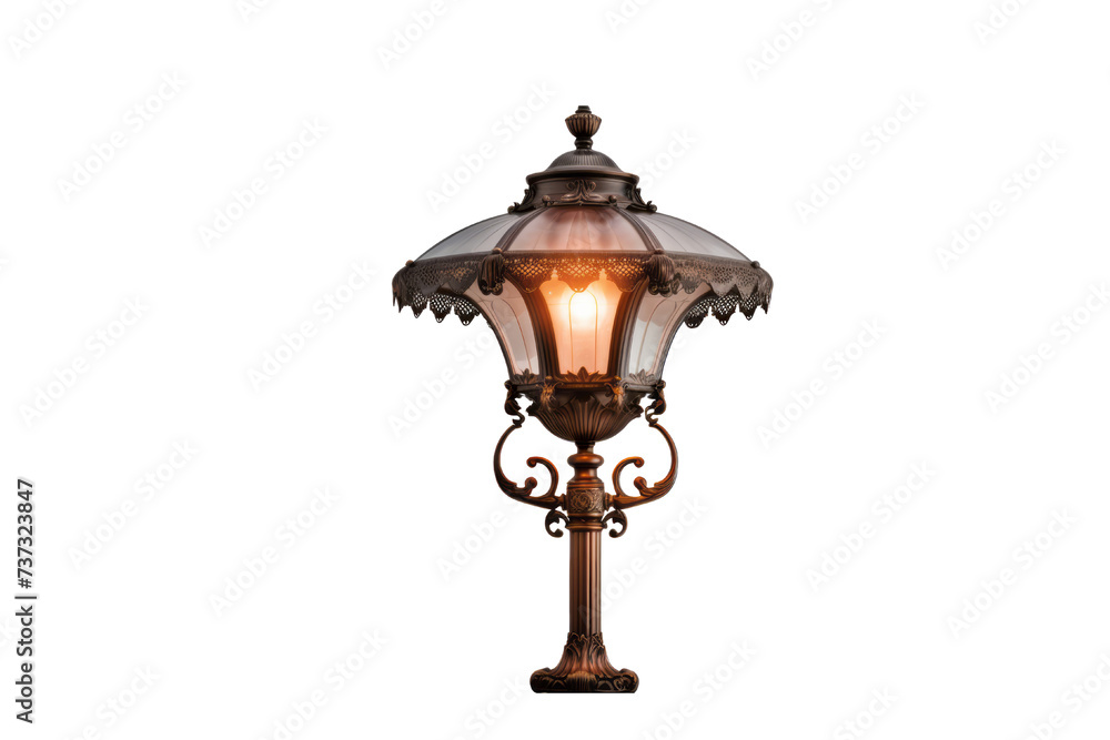 brass street light isolated, image. brass street light isolated, image.