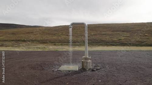shower in desert