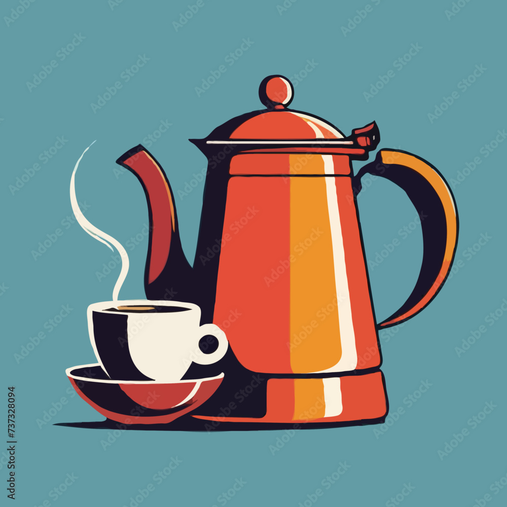 cup of coffee or tea, ramadan style cup of coffee or tea, ramadan style