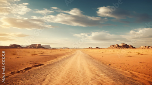  Nature Landscape Scenery. Beautiful Desert Road