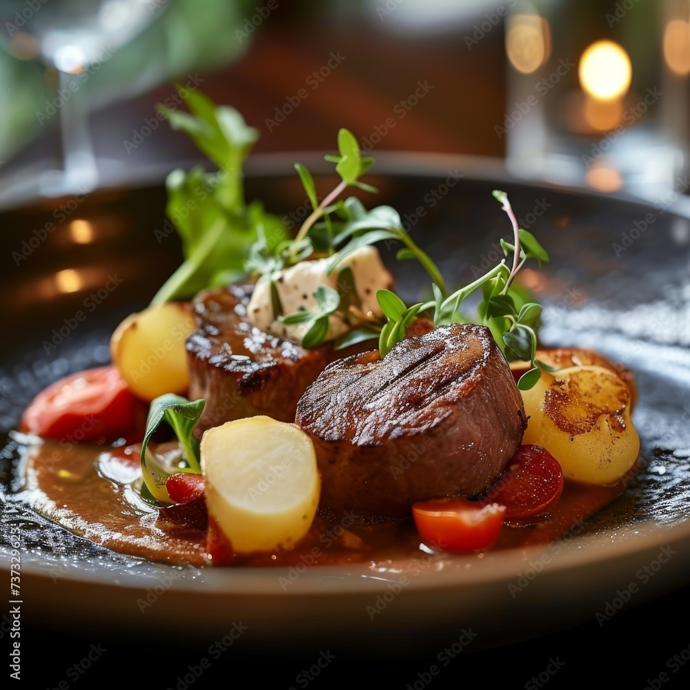 Fine Dining Experience: Gourmet Dinner Delight. Fine Dining Experience: Gourmet Dinner Delight.