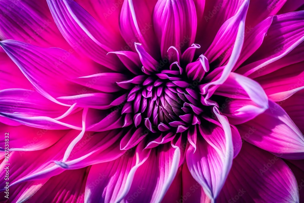 dahlia flower, Delve into the mesmerizing world of pink and purple dahlia petals in macro, forming a floral abstract background that captivates the senses