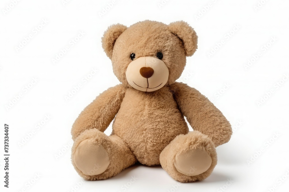 toy teddy isolated on white background