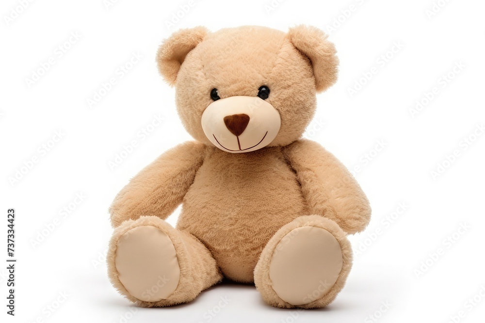 toy teddy isolated on white background