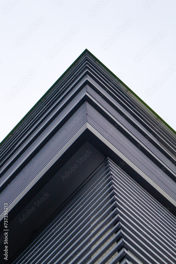 modern building details geometric and abstract architectural concepts with low angle. modern building details geometric and abstract architectural concepts with low angle.