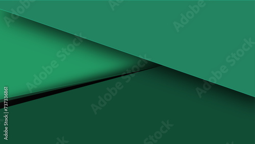 Green background vector overlap layer on dark space for background design