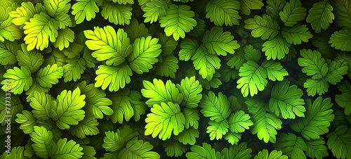 green leaves background