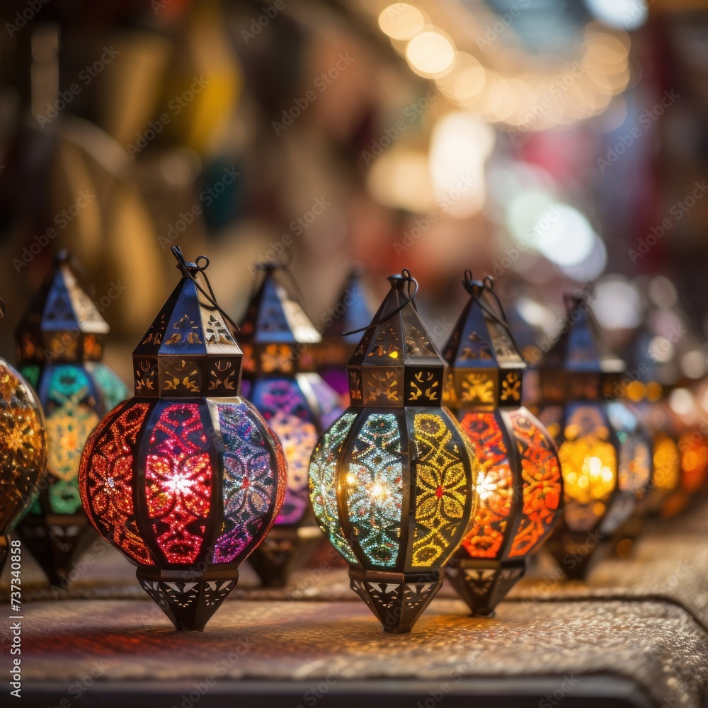 Ramadan Glowing background with mosque and lantern, Holy Ramadan Kareem moonfor Muslims.
Ramadan Glowing background with mosque and lantern, Holy Ramadan Kareem moonfor Muslims.