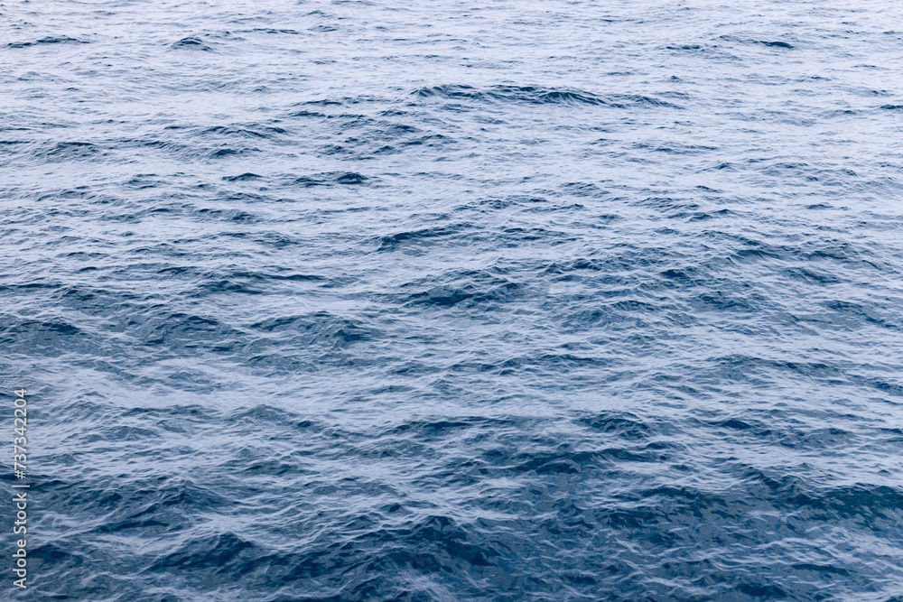 The calming ripples of the North Atlantic Ocean near Norway, presenting a natural water texture suitable for backdrop