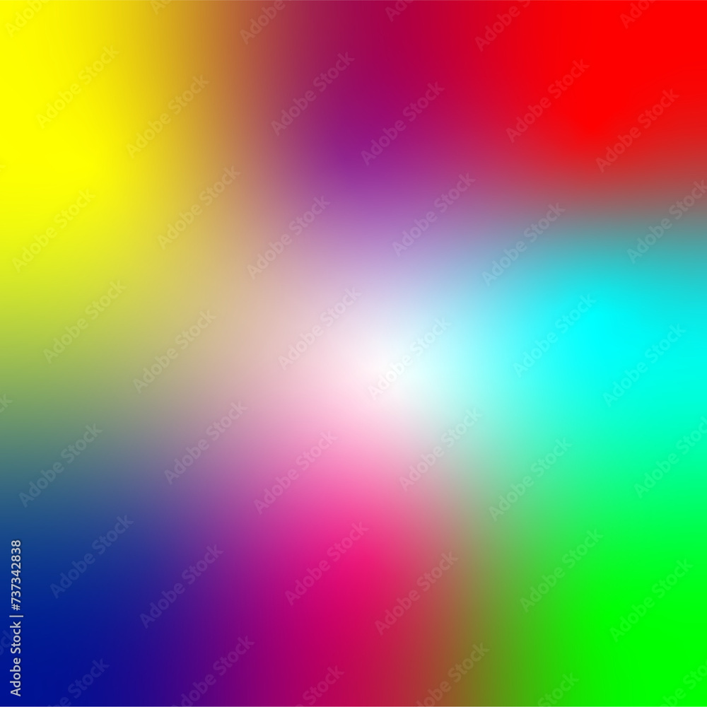 Obraz premium Spectrum abstract vaporwave holographic background, trendy colorful backdrop in pastel neon color. For creative design cover, CD, poster, book, printing, gift card, fashion web and print