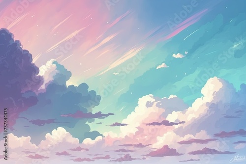 Pastel color of sky background