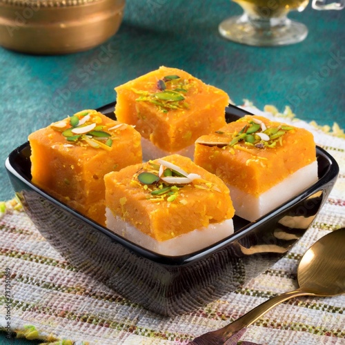 Khopara Pak or Coconut Burfi photo