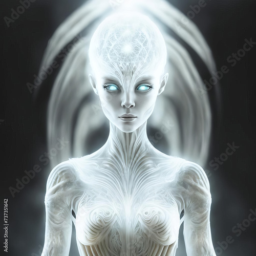 Obraz na płótnie White alien queen.