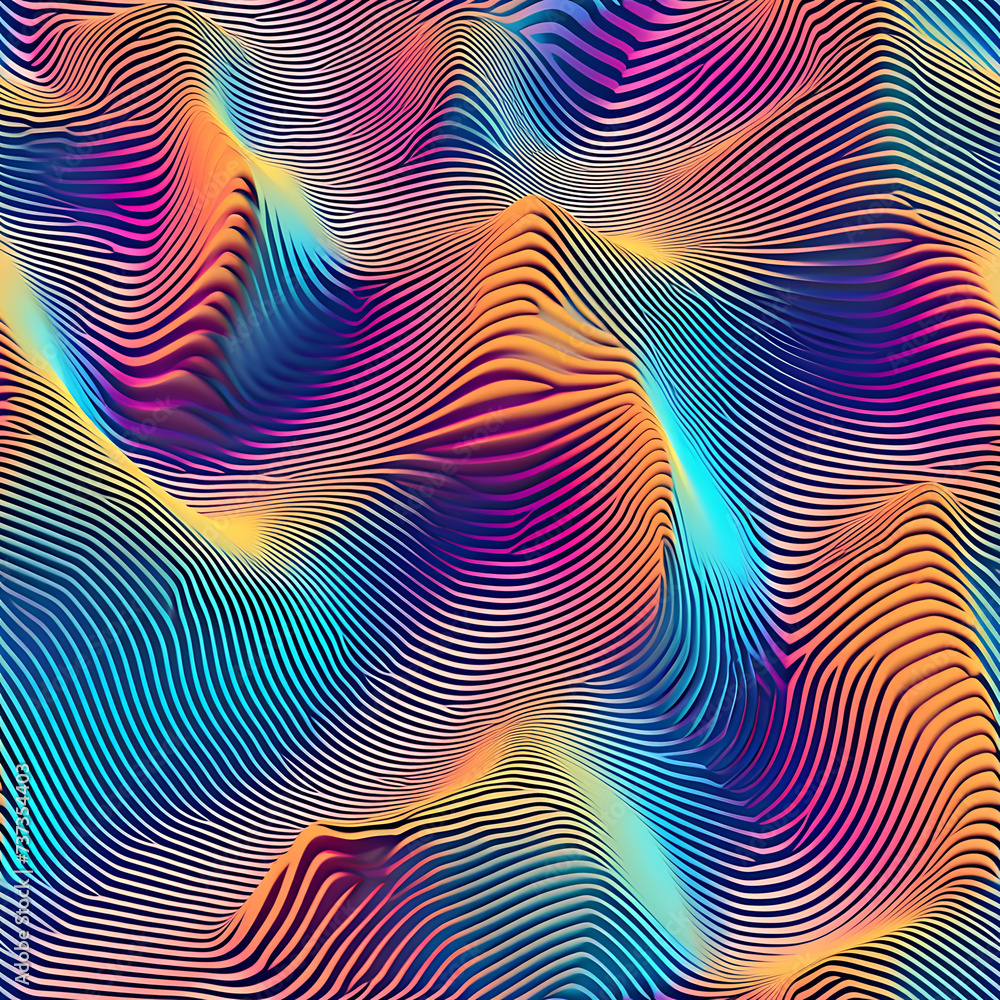 Abstract Wave Background  Seamless Tiles