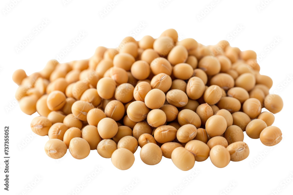 Set of dried soybeans isolated on transparent white background. Set of dried soybeans isolated on transparent white background.
