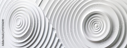 Experience the beauty of circular stripes  rendered in a variety of styles and techniques  against a pure white backdrop that allows each one to shine