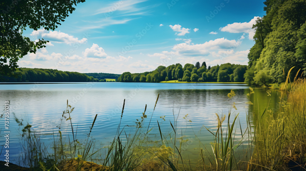  Small lake in Summer in Gottow near Luckenwalde