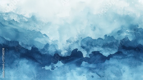 Minimalist watercolor background with copy space © Matthew