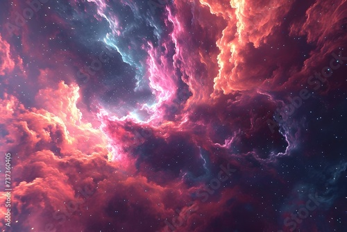abstract background  cosmic nebula © Sagar