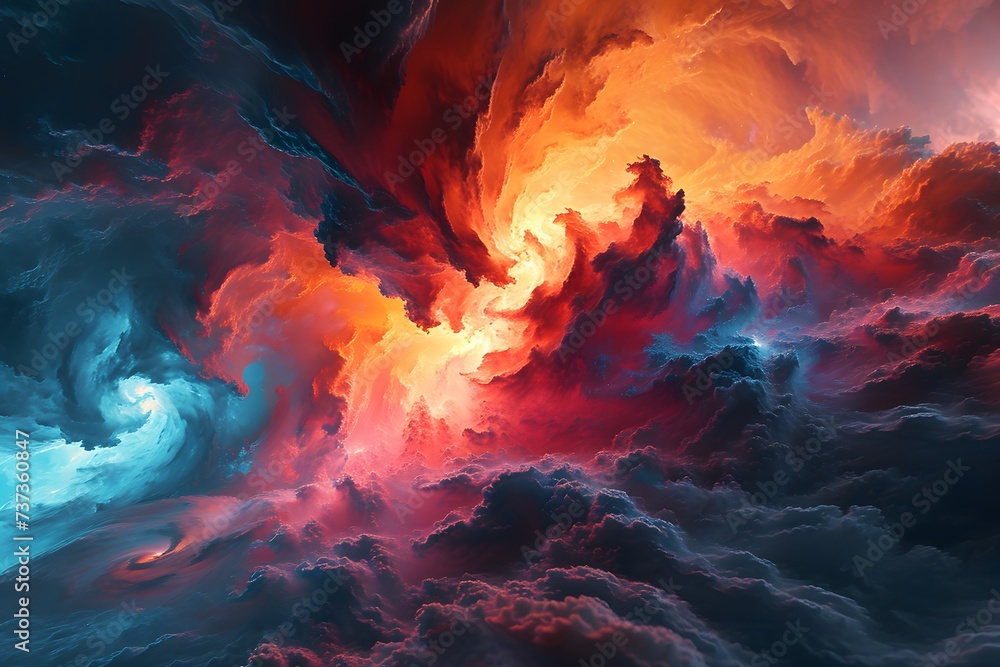 Fototapeta premium abstract background cosmic nebula