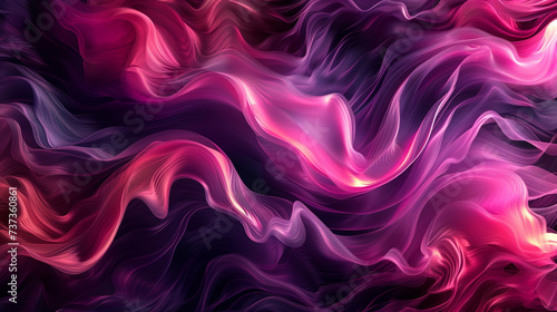 Whirlwinds of magenta and jade intertwining in an abstract ballet, evoking a sense of dynamic harmony and energy. 
