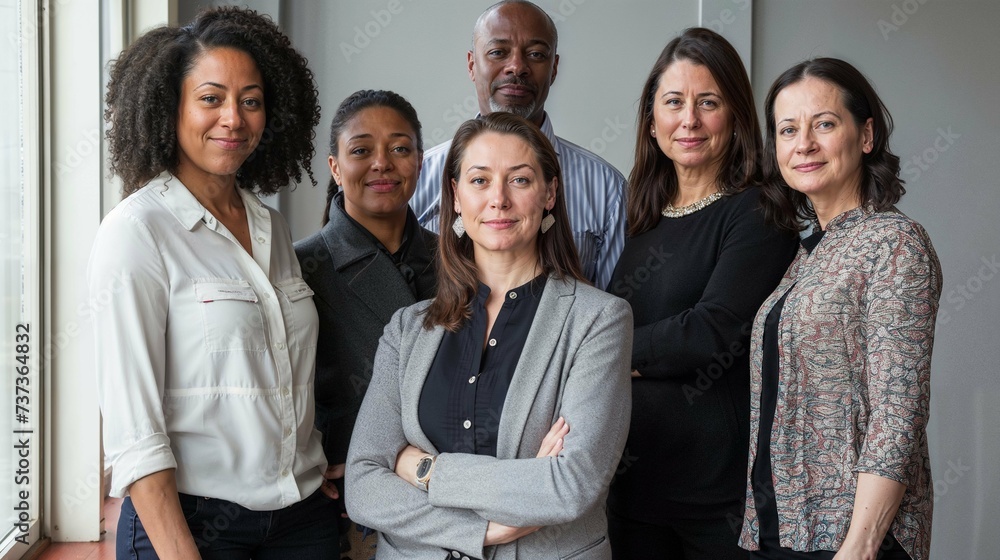 groupe des dirigeants avec collaborateurs et collaboratrices de l'entreprise dans toute sa diversité et la variété de ses profils groupe des dirigeants avec collaborateurs et collaboratrices de l'entreprise dans toute sa diversité et la variété de ses profils