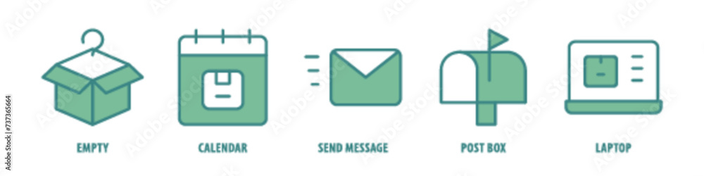 Resend, Time, Cancel, Correct, Call Center editable stroke outline icons set isolated on white background flat vector illustration.