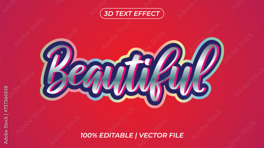 Beautiful handwritten style text effect eps vector Fully Editable	font design typography