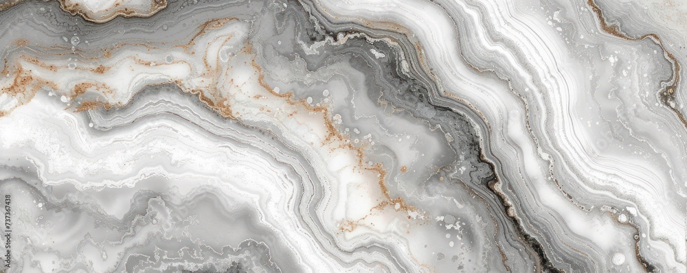 Fototapeta premium White curly onyx marble texture background