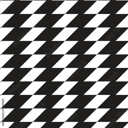 abstract seamless repeatable black rhombus pattern art.
